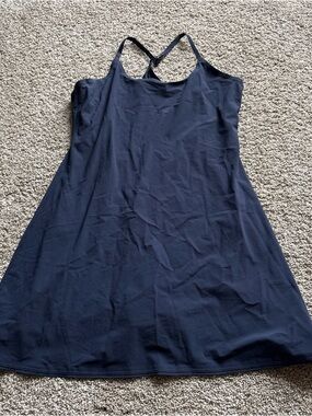 Outdoor Voices Navy Activewear Skirt with Branded Waistband